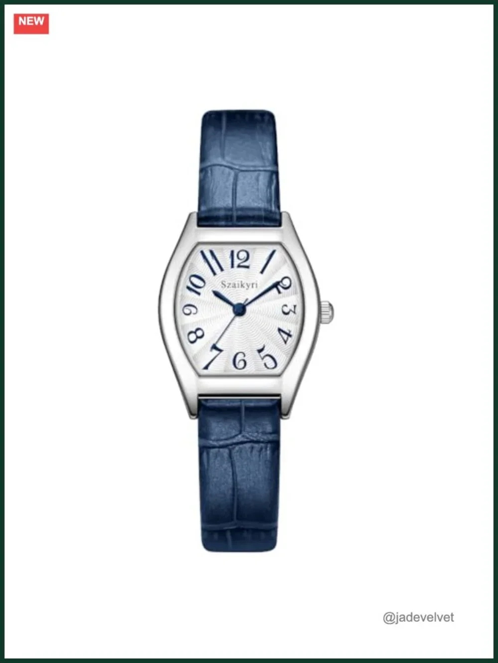 Women's Barrel-Shaped Dress Watch with Arabic Numerals, Easy Read Analog